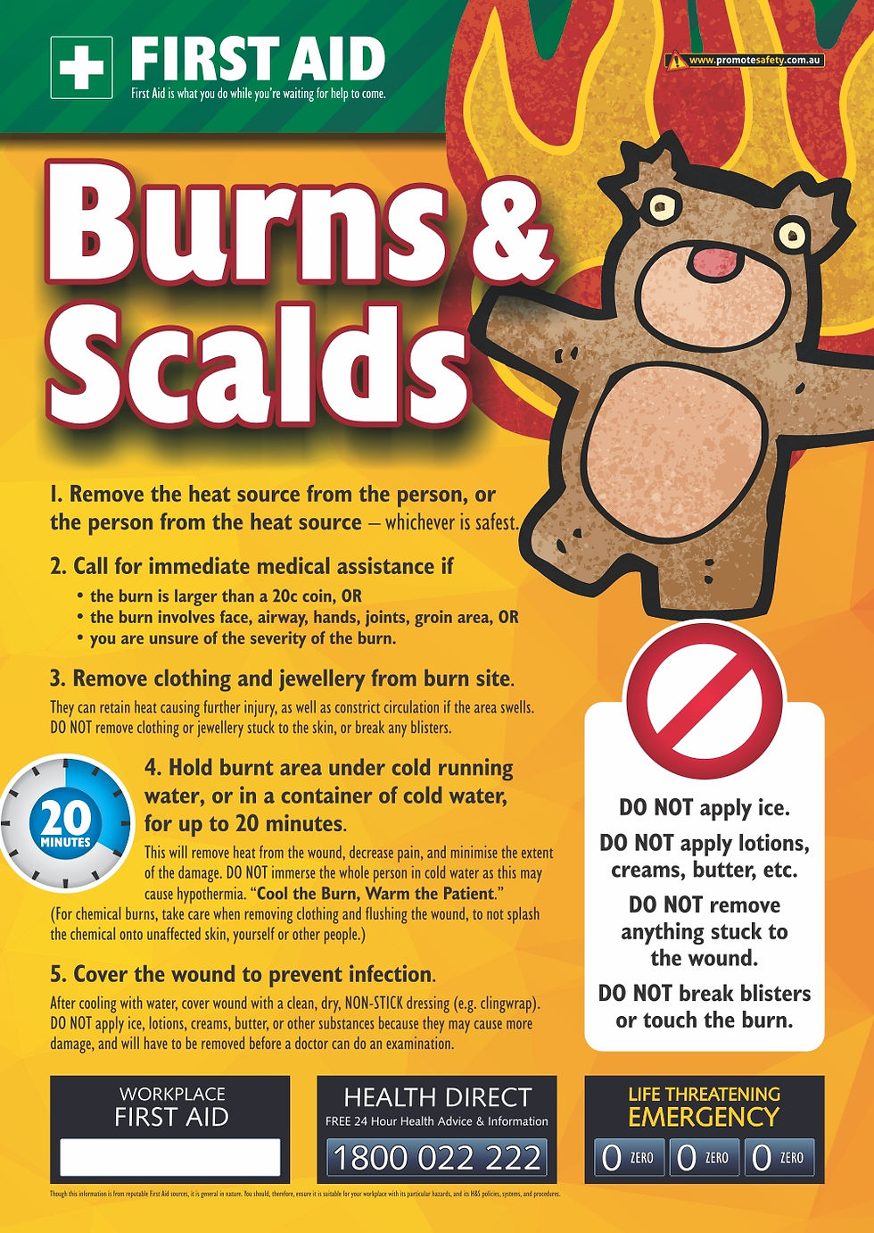 First Aid For Burns First Aid For Burns First Aid For Kids Safety And First Aid