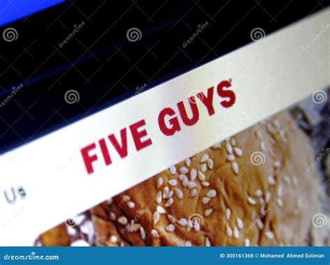 Five Guys Fast Food Chain Editorial Stock Photo Illustration Of Signs 300161368