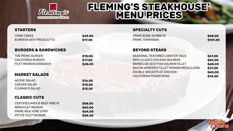 Fleming Amp 39 S Steakhouse Menu Prices Promotions 2024