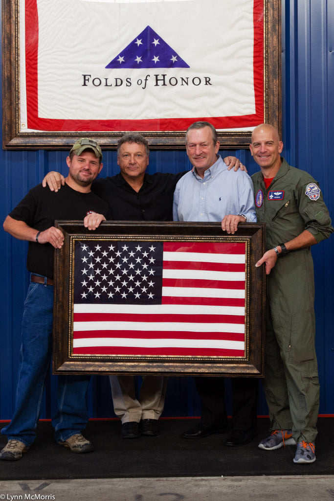 Folds Of The American Flag