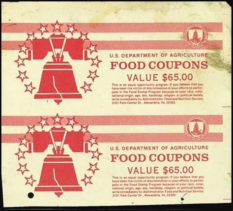 Food Stamp Food Stamps Childhood Memories The Good Old Days