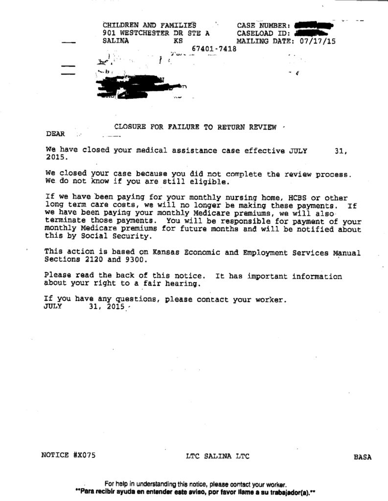 Food Stamps Support Letter Sample