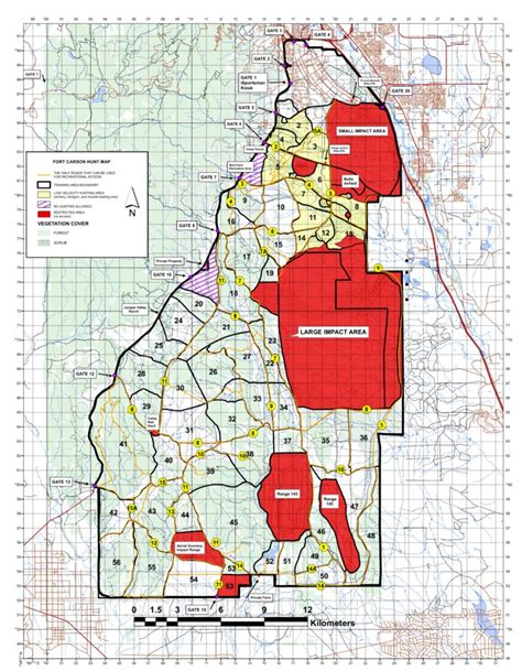 Fort Carson Range Map