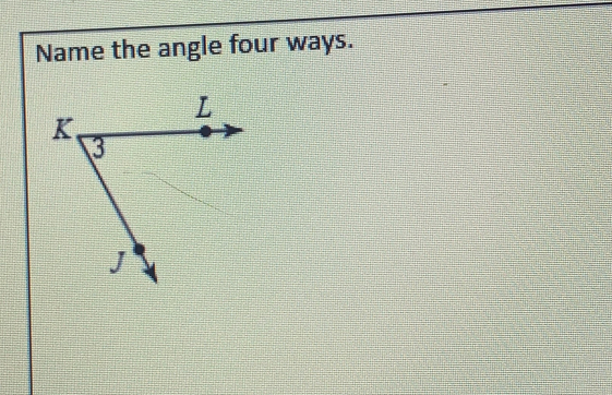 Four Ways To Name An Angle