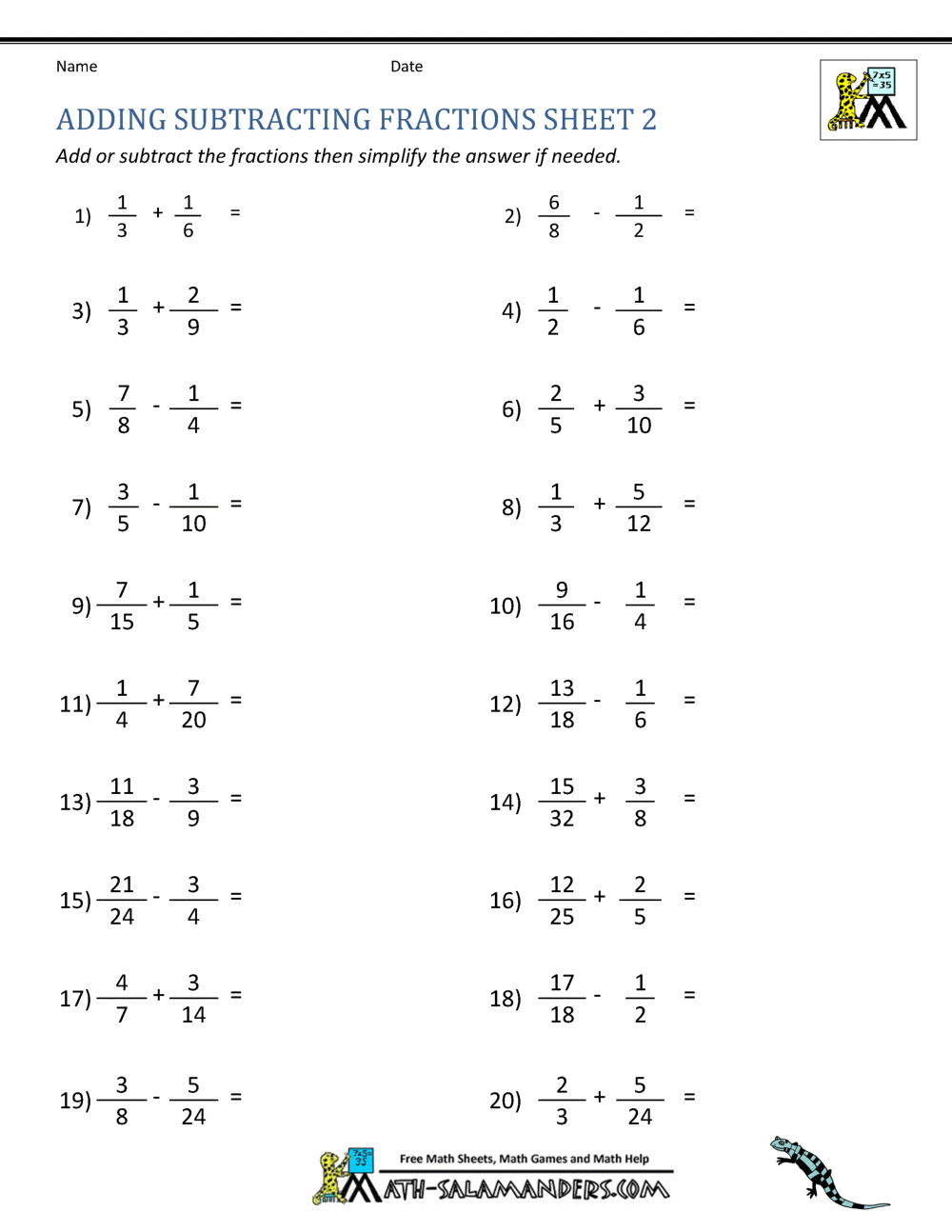 5 Simple Tricks for Mastering Fraction Worksheets