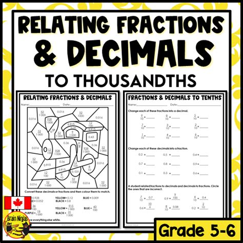 Fraction And Decimal Worksheets For Year 4 Age 8 9 Urbrainy Com