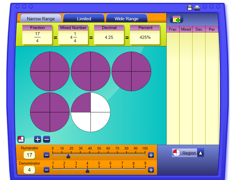 Fraction Area Model Generator Resource Twinkl Usa