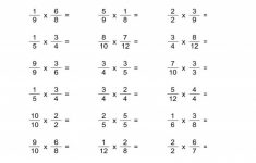 Fraction Multiplications 6Th Grade Math Worksheets K5 Worksheets