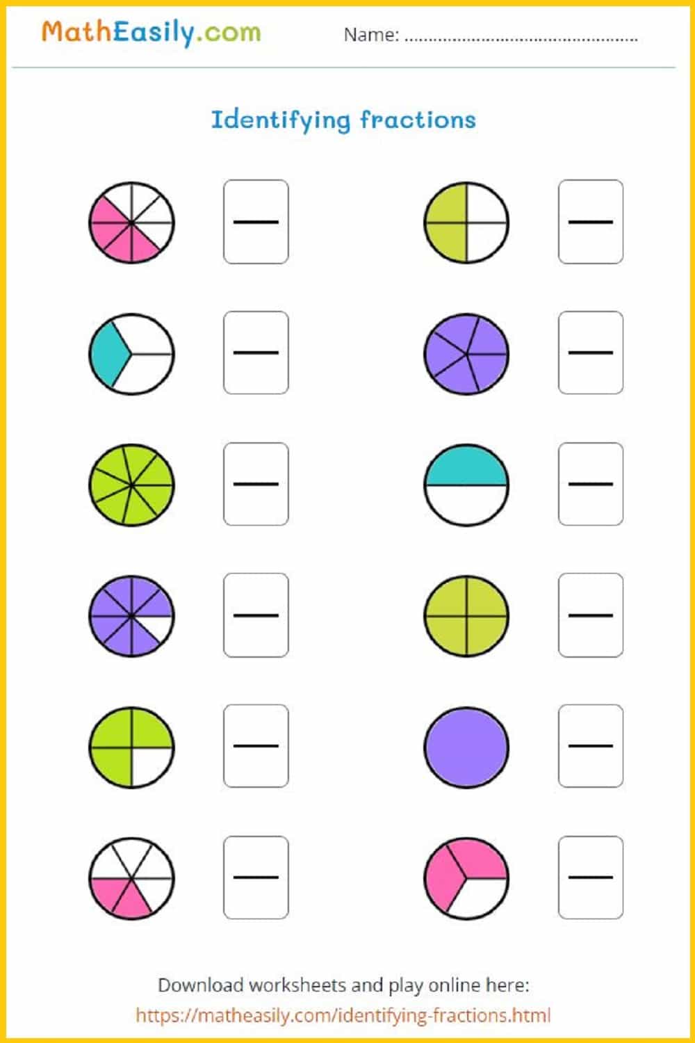 Fraction Worksheets Page 4 Of 6 Have Fun Teaching