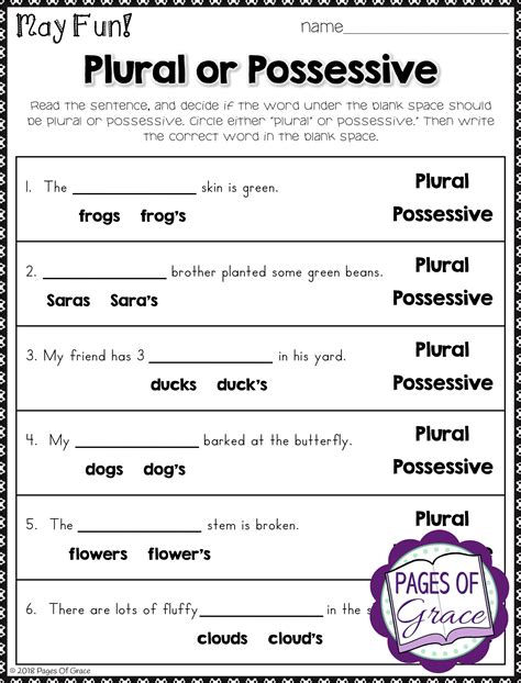 Free 2Nd Grade English Worksheets