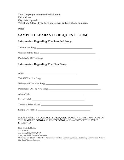 Free 32 Clearance Form Examples In Pdf Ms Word