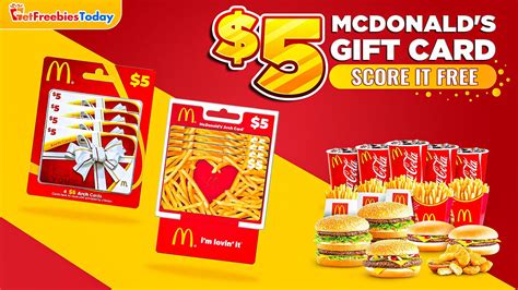 Free 5 Mcdonald S Gift Card Getfreebiestoday Com Justpaste It