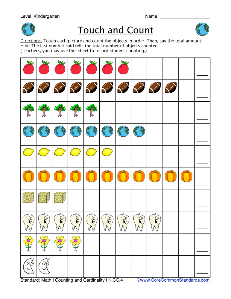 Free Common Core Worksheets Printable