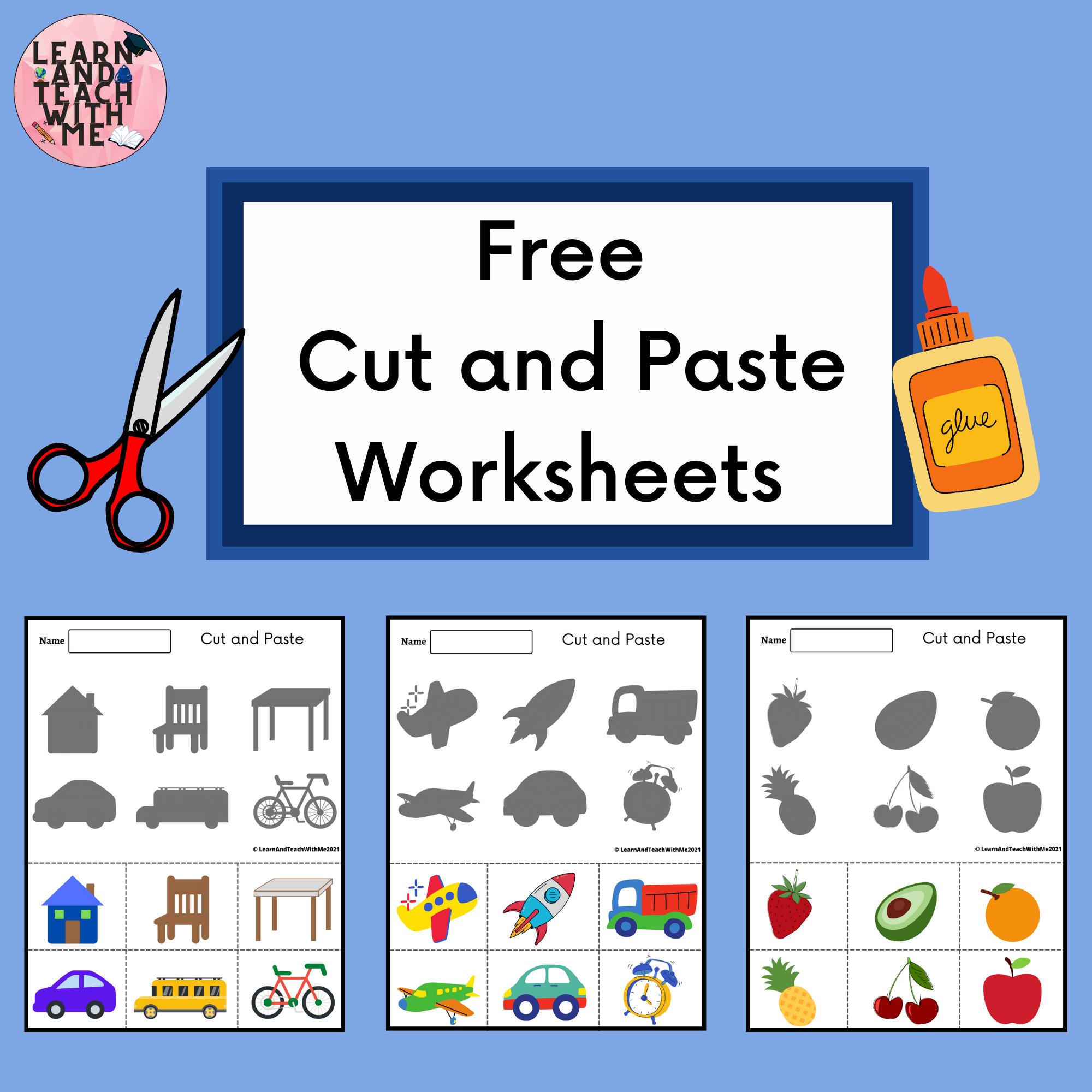 Free Cut And Paste Worksheets Fine Motor Skills Made By Teachers