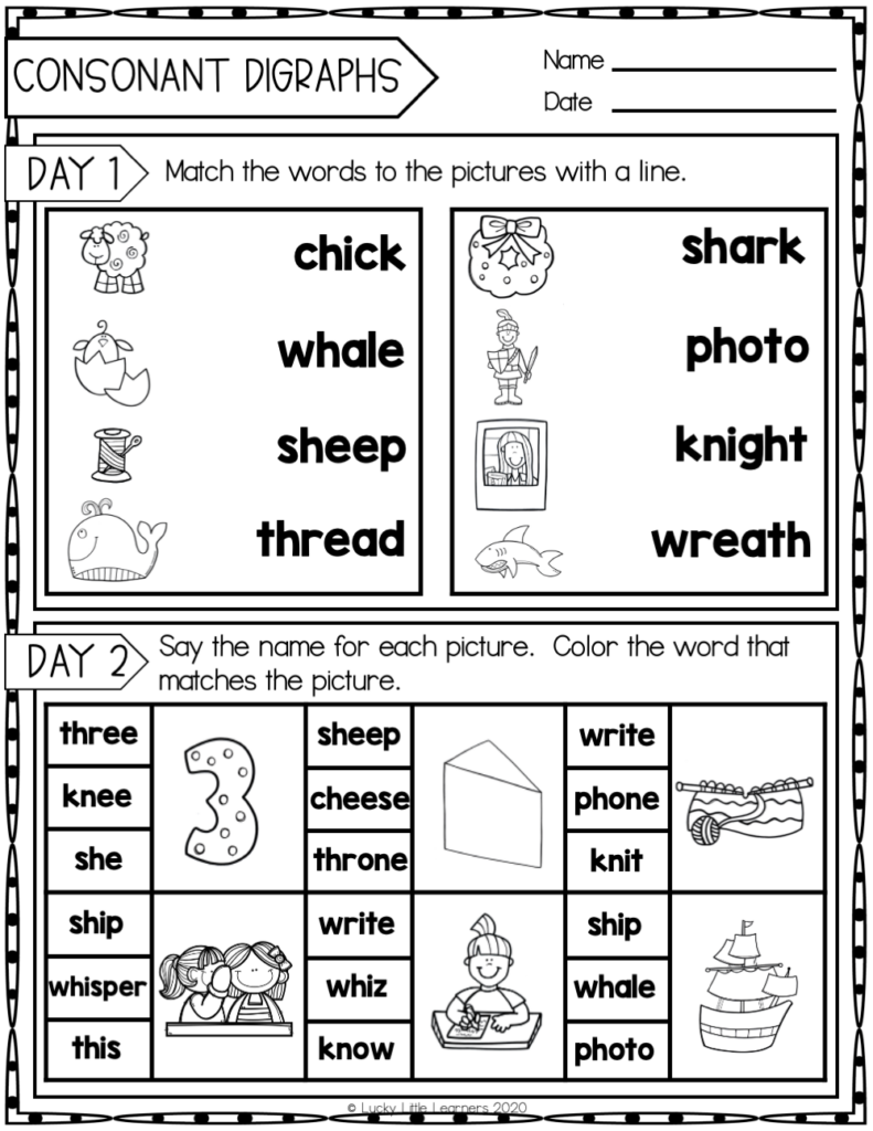 Free Daily Phonics Activities For 2Nd Grade Lucky Little Learners