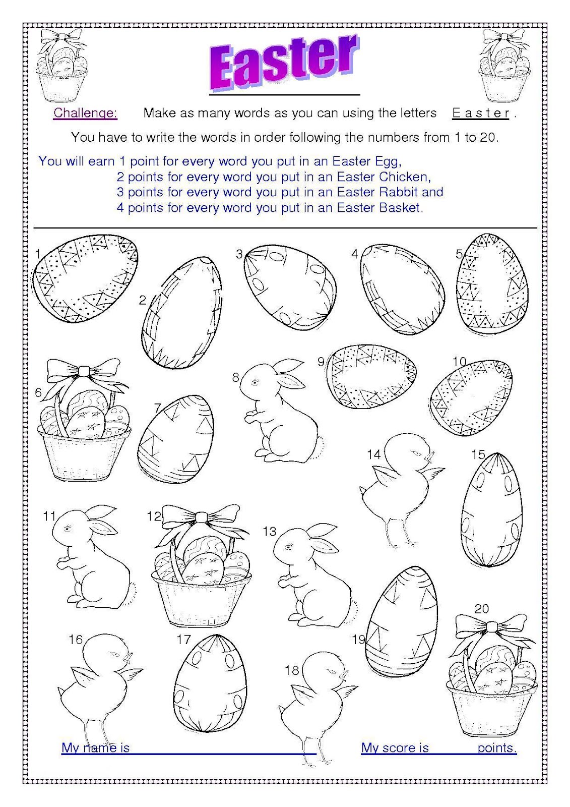 Free Easter Activities In Spanish For Kids Bilingual Beginnings