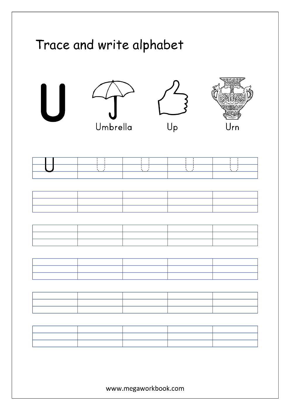 Free English Worksheets Alphabet Writing Capital Letters Letter