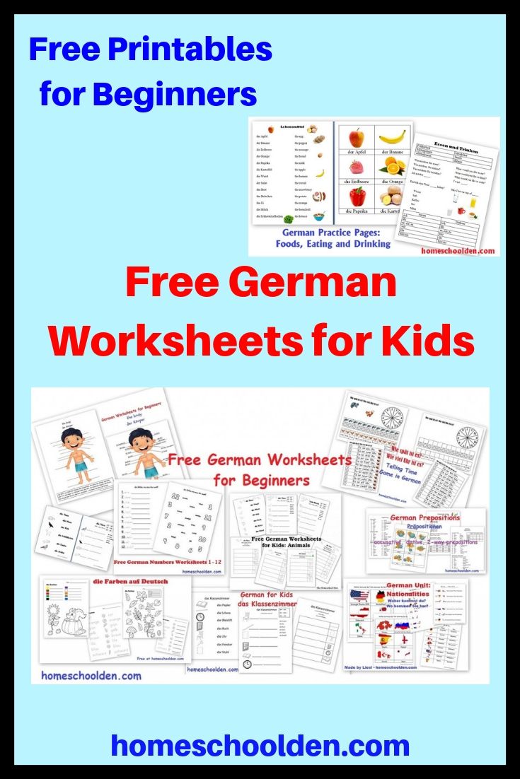 Free German Worksheets For Beginners German Language Learning Learning German Worksheets