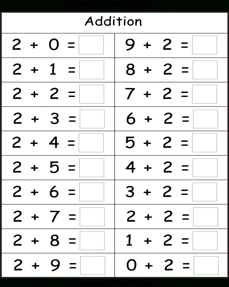 Free Kindergarten Addition Math Worksheet Adding To 5 Free Worksheets Free4classrooms