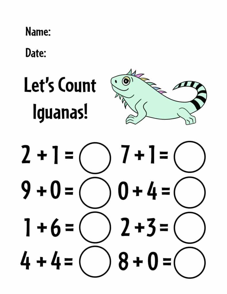 Free Kindergarten Addition Worksheets The Hollydog Blog