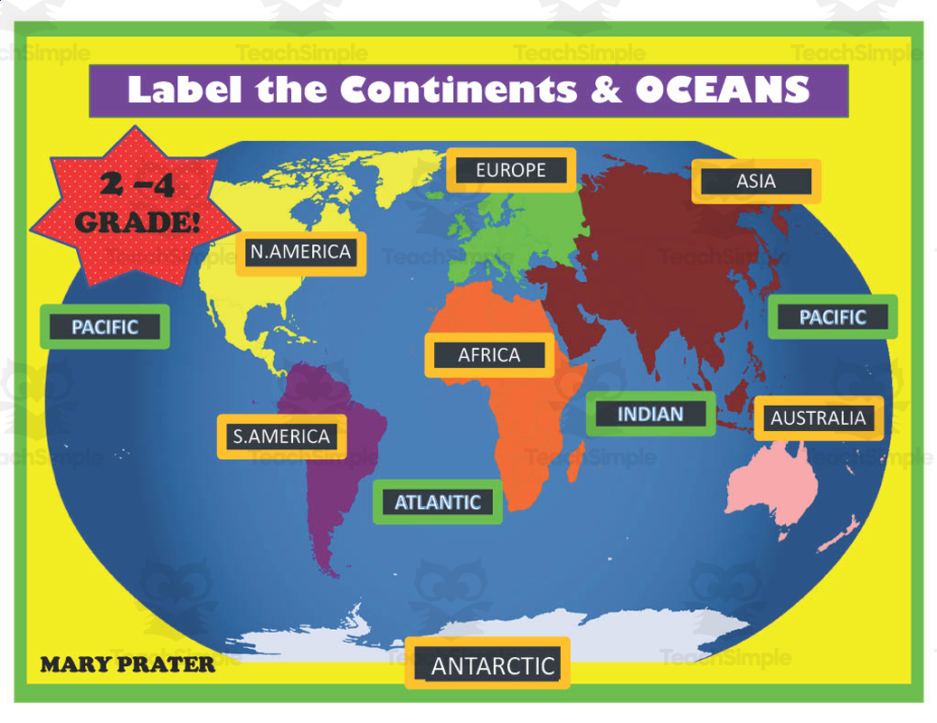 Free Label The Oceans Printables Oceans Of The World Study Unit