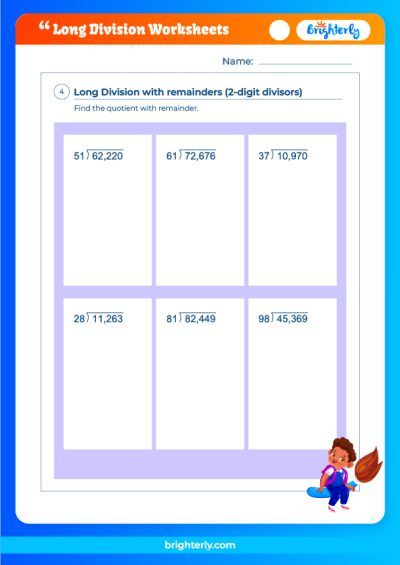 Free Long Division Worksheets Worksheets Library