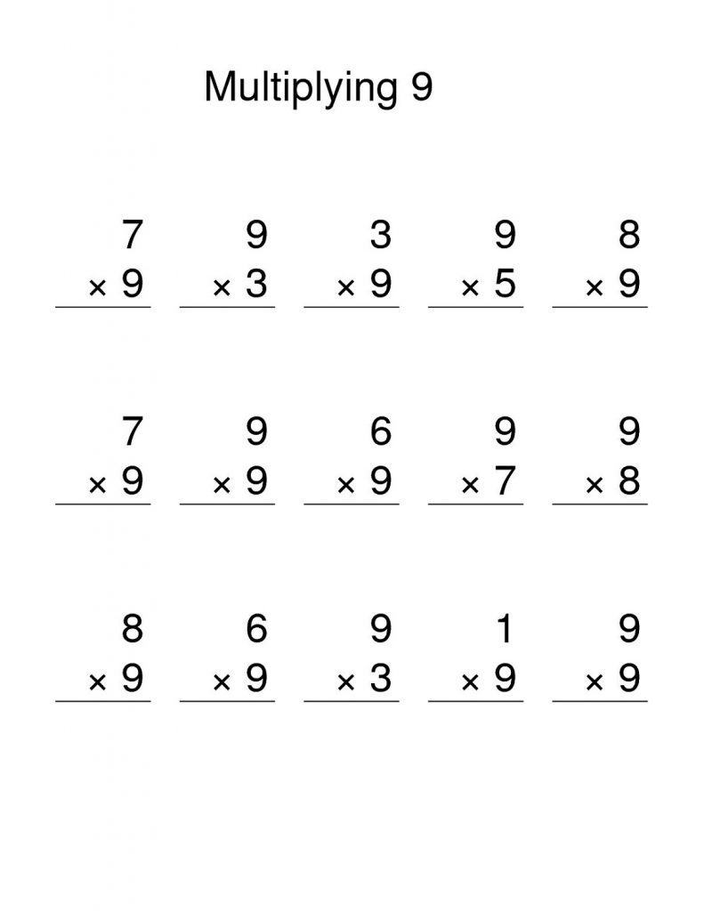 Free Multiplication Worksheet Multiply By 2 Free4classrooms