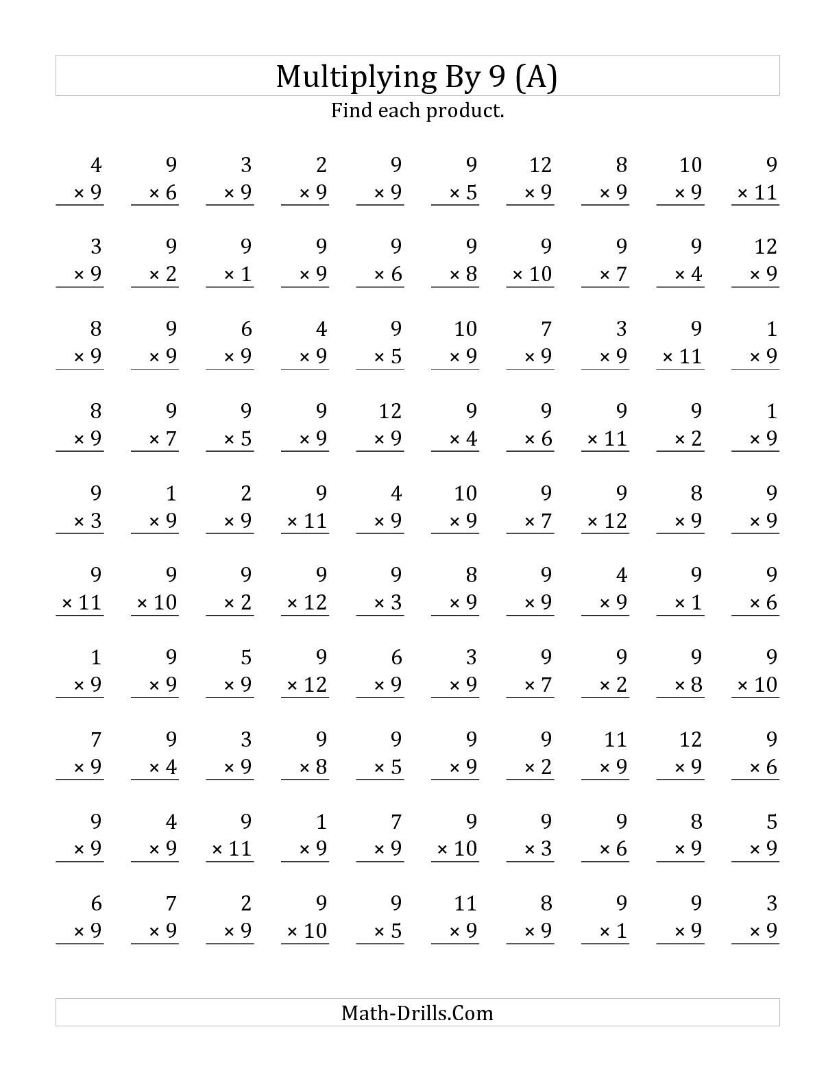 Free Multiplication Worksheet Timed Download Free Multiplication