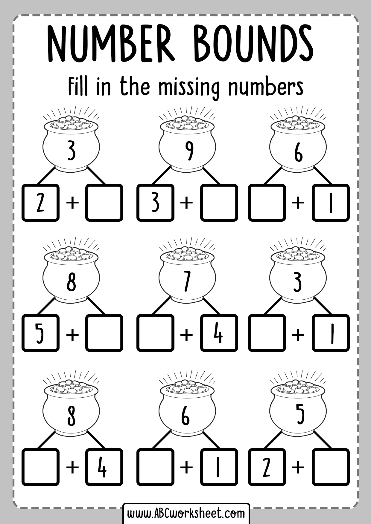 Free Number Bonds Worksheet Explore Different Way To Make Up The