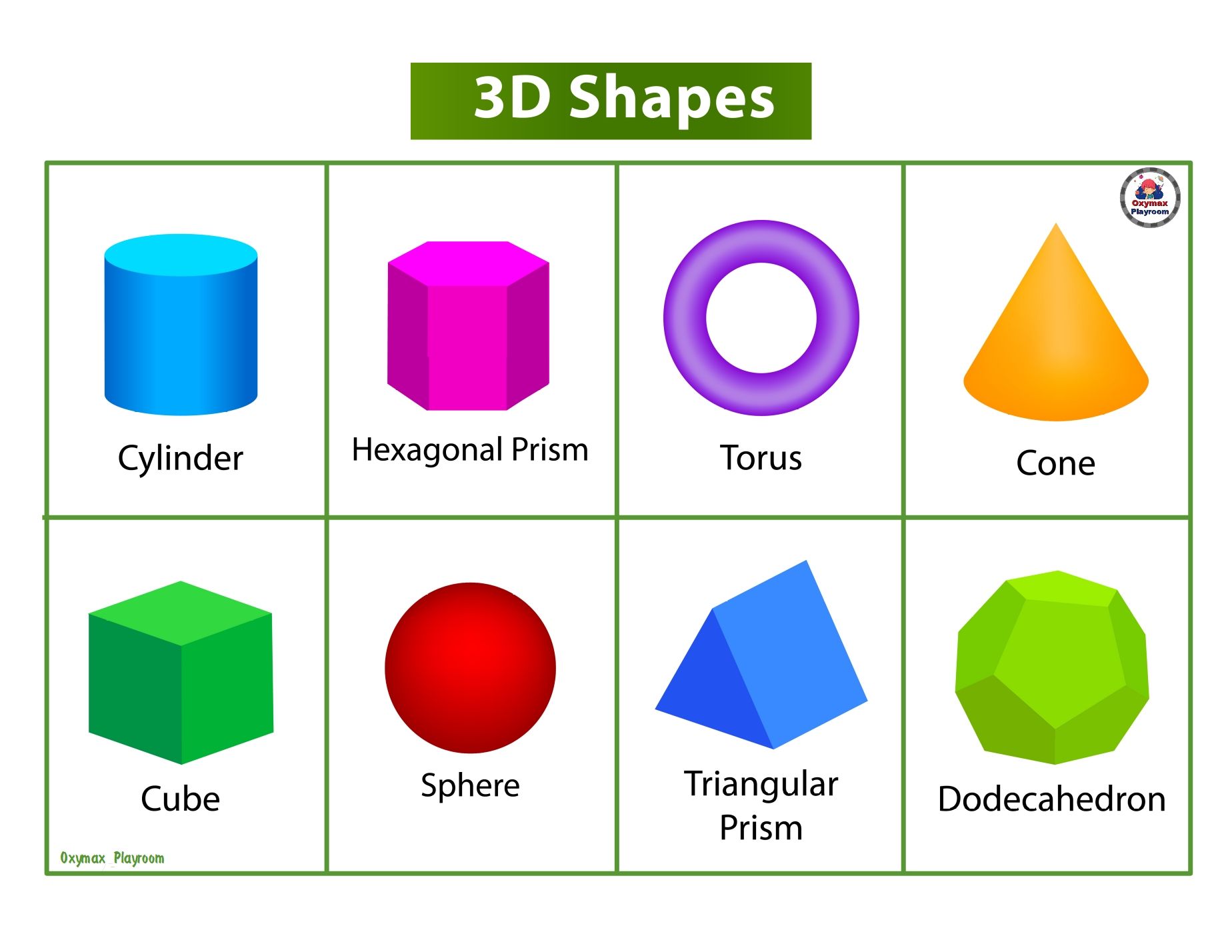 Free Printable 3D Shapes Chart And Fun Activities Ideas For Kids