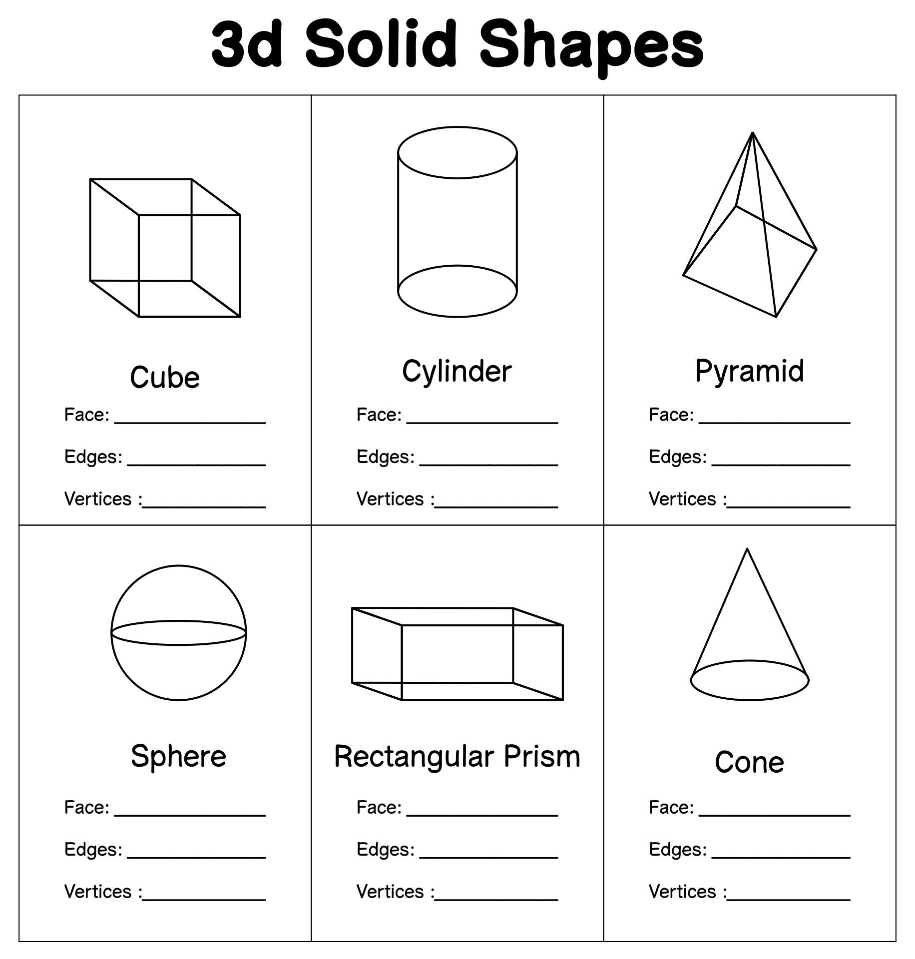 Free Printable 3D Shapes Worksheet For Kids Pdfs Brighterly Com