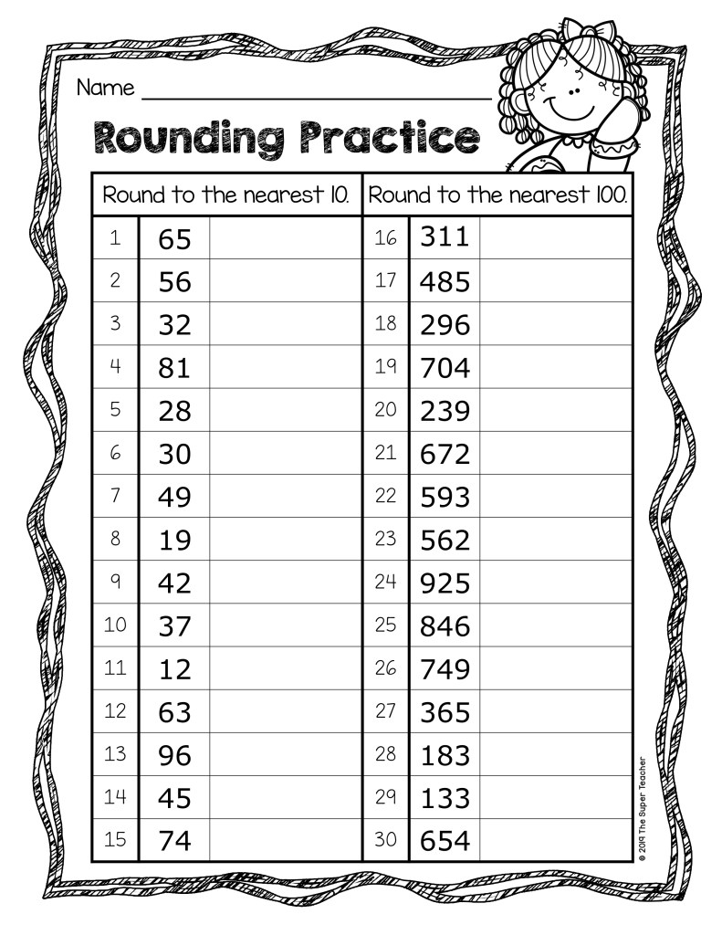 Free Printable 4Th Grade Rounding Worksheets Lexia S Blog