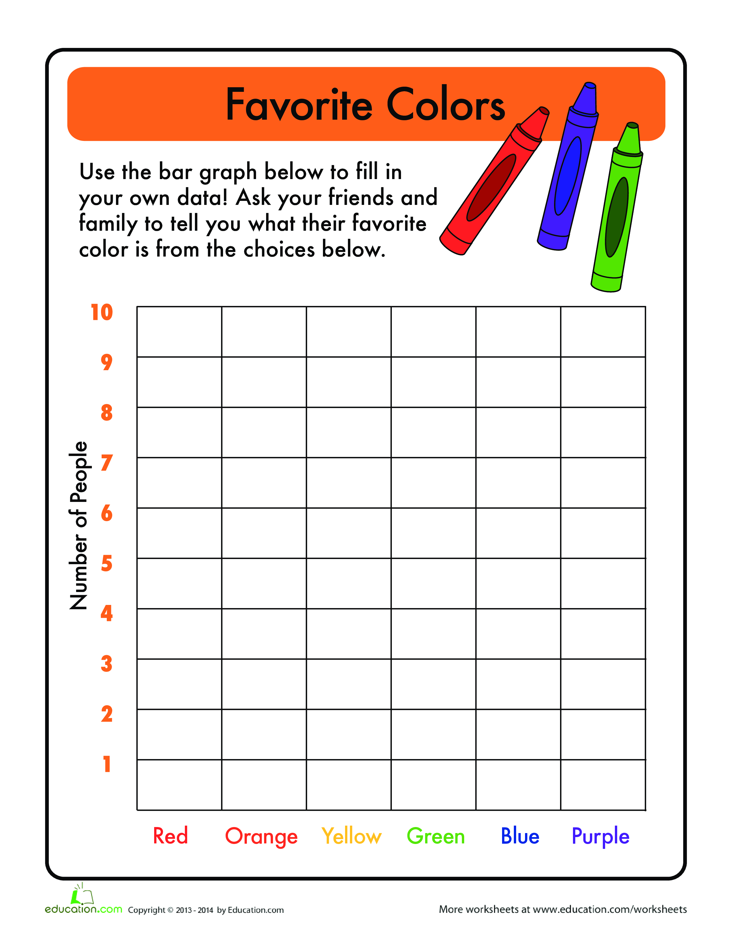 Free Printable Bar Graph Worksheet For Kindergarten