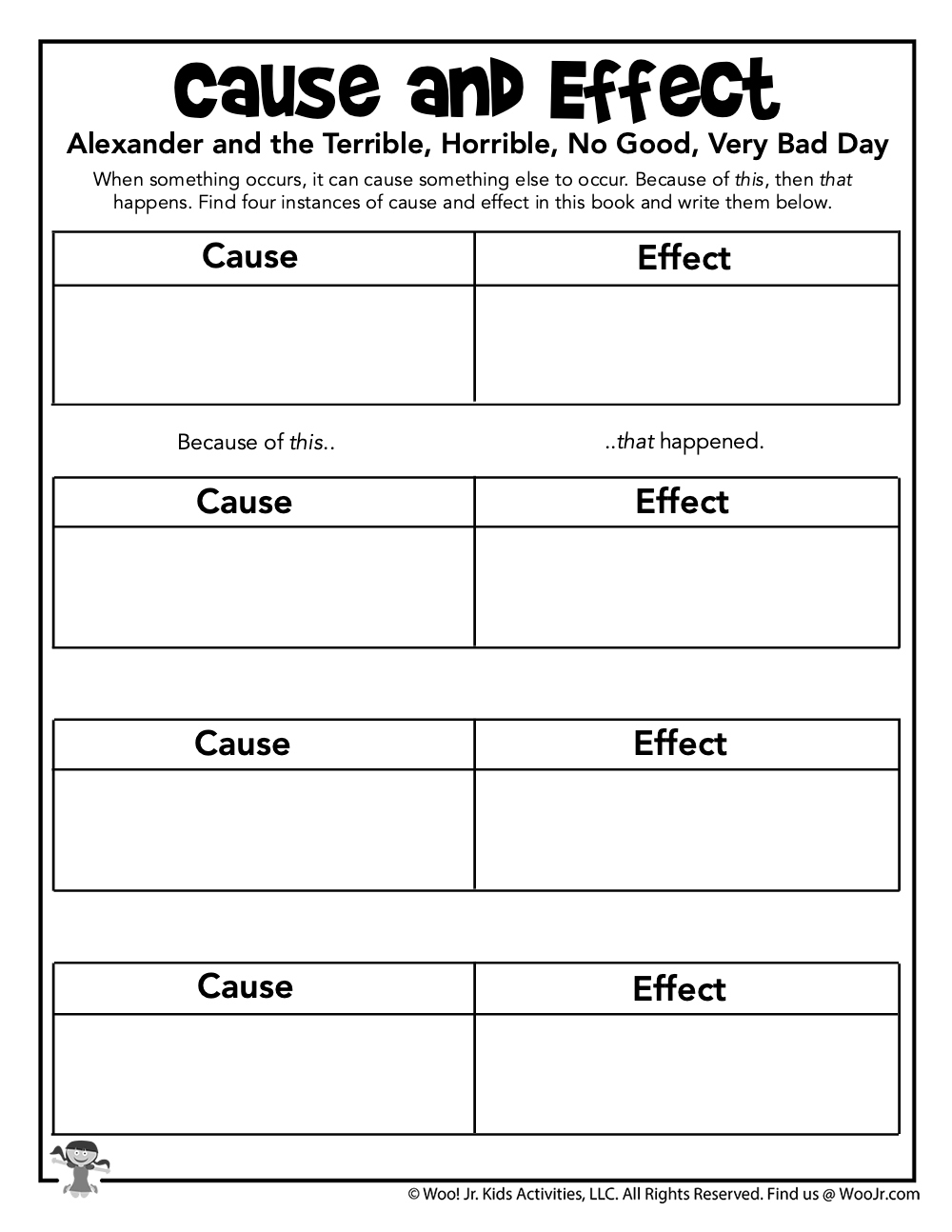 Free Printable Cause And Effect Worksheet Super Teacher Worksheets