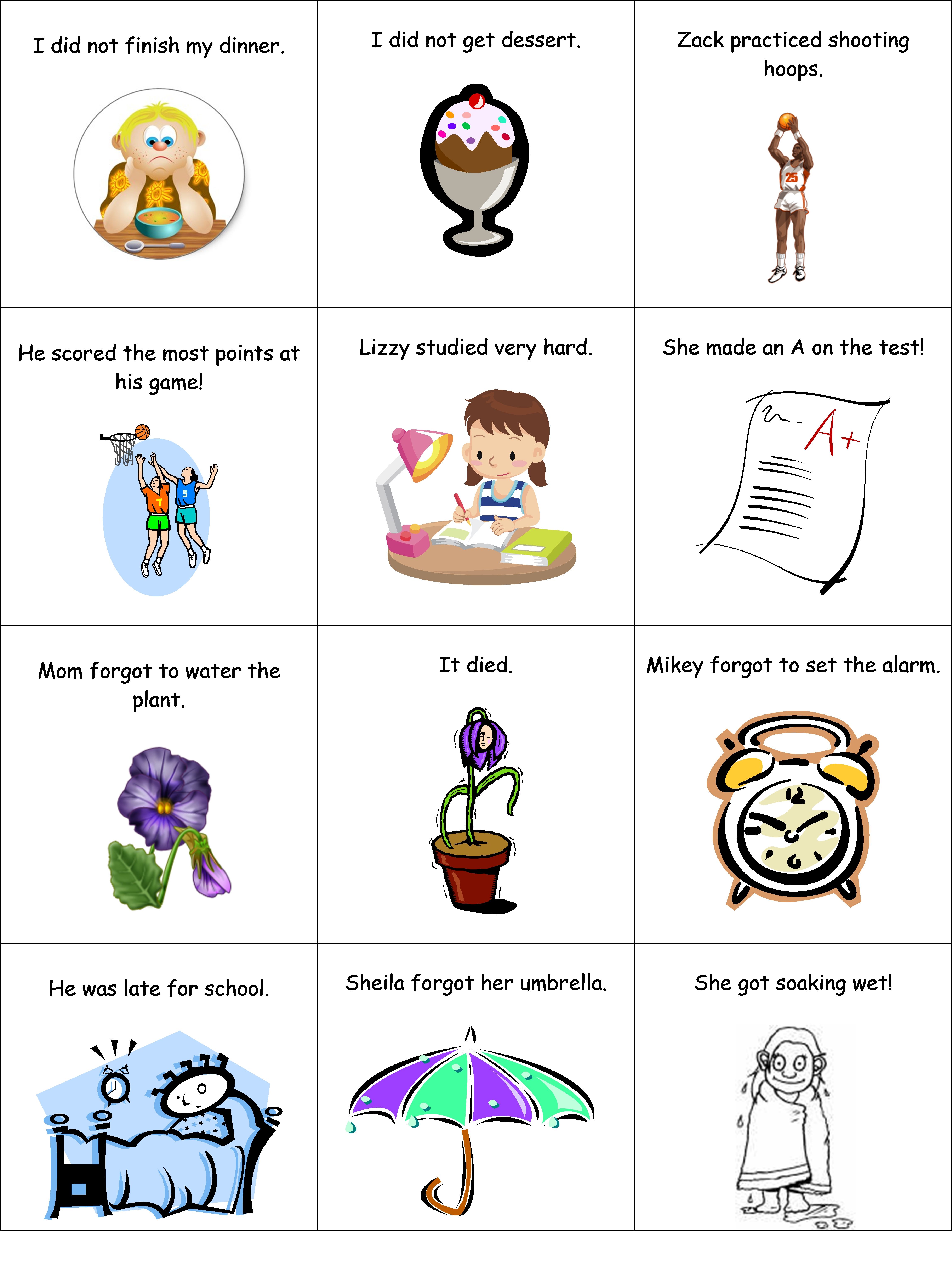 Free Printable Cause And Effect Worksheets