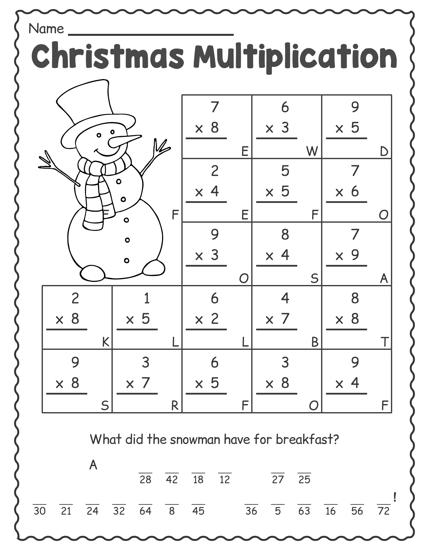 Free Printable Christmas Math Worksheets Pre K 1St Grade 2Nd Grade