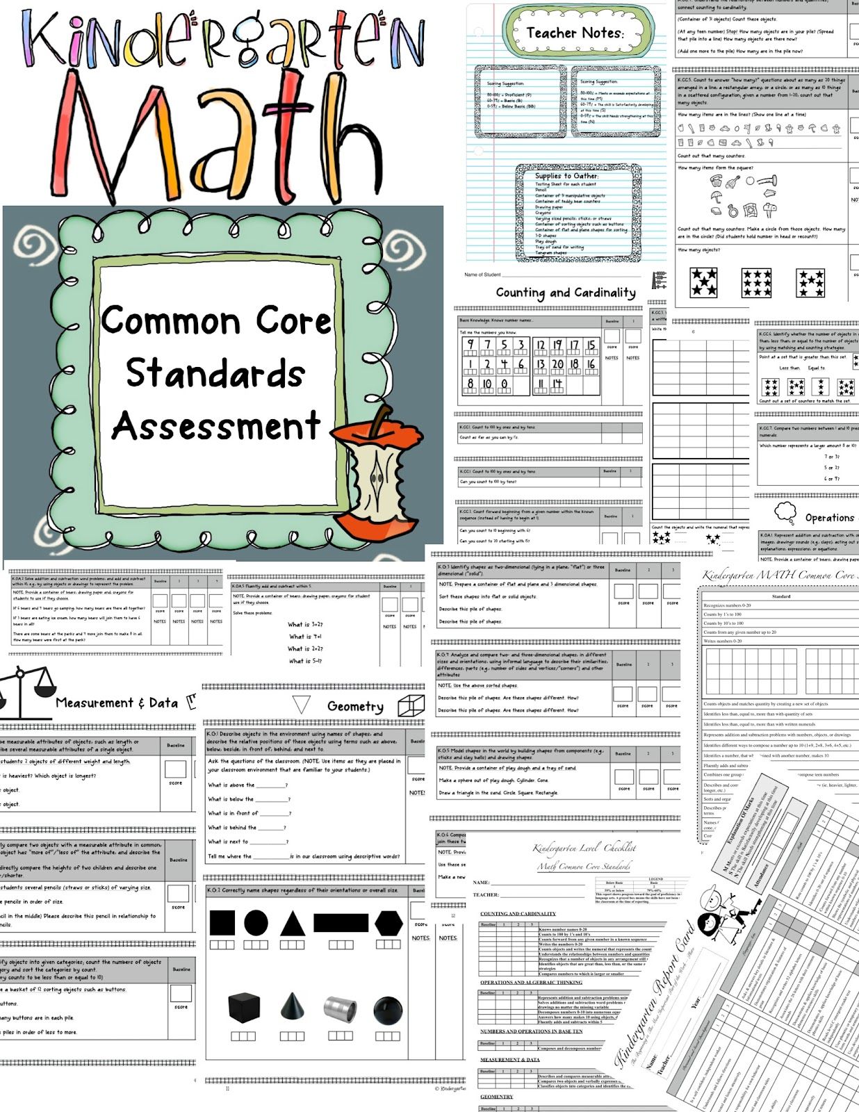 Free Printable Common Core Assessments Common Core Worksheets