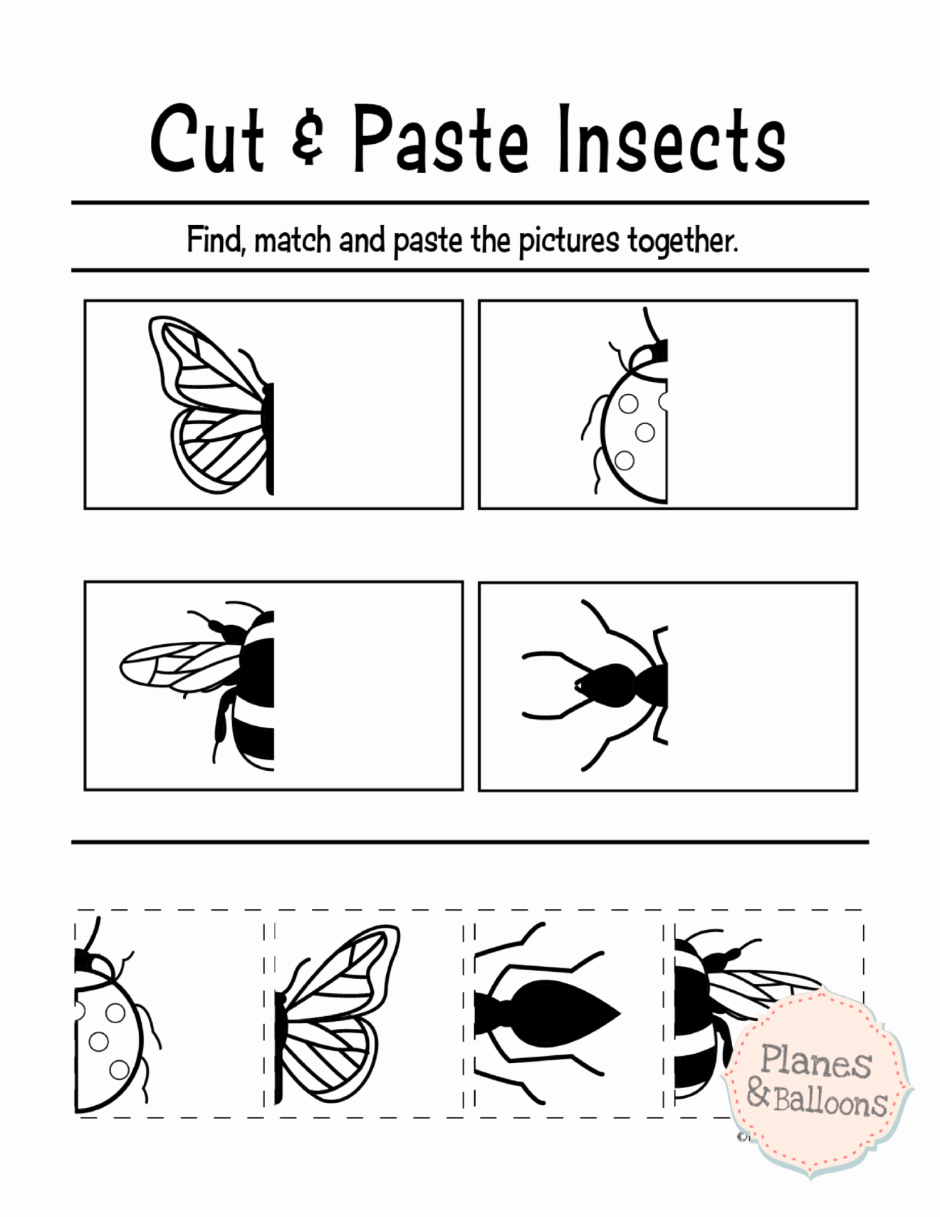 Free Printable Cut And Paste Worksheets Farrah Printable