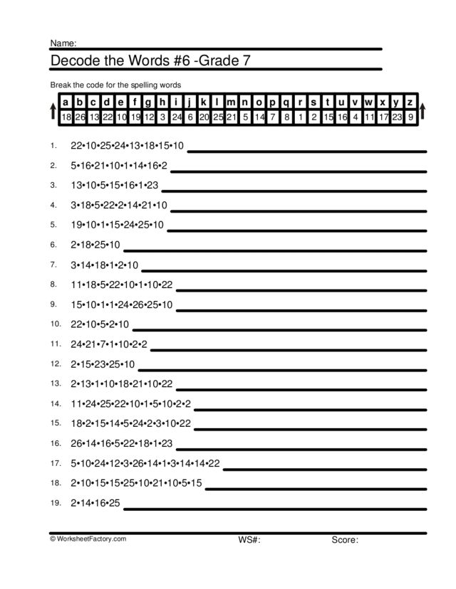 Free Printable Decoding Worksheets Printable Word Searches