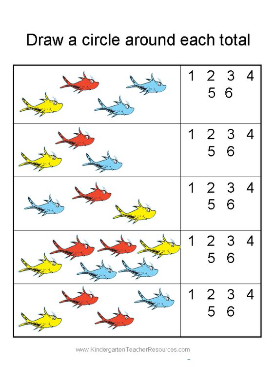 Free Printable Dr Seuss Math Worksheets