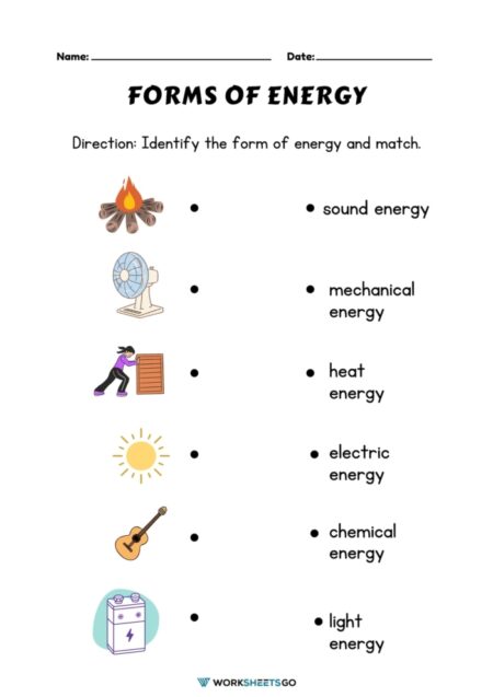 Free Printable Energy Worksheets Worksheet24