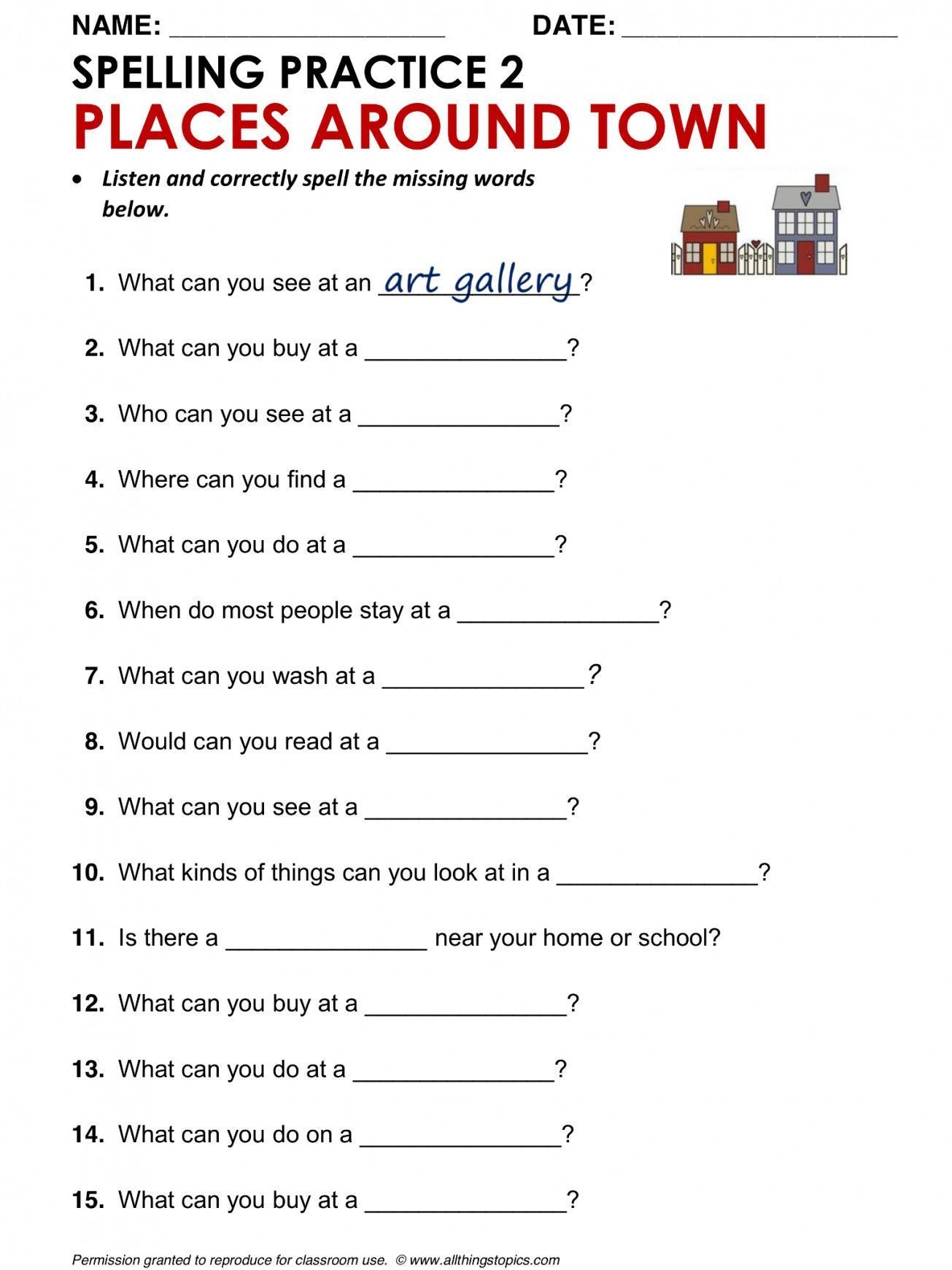 Free Printable Esl Picture Vocabulary Worksheet, 44% Off