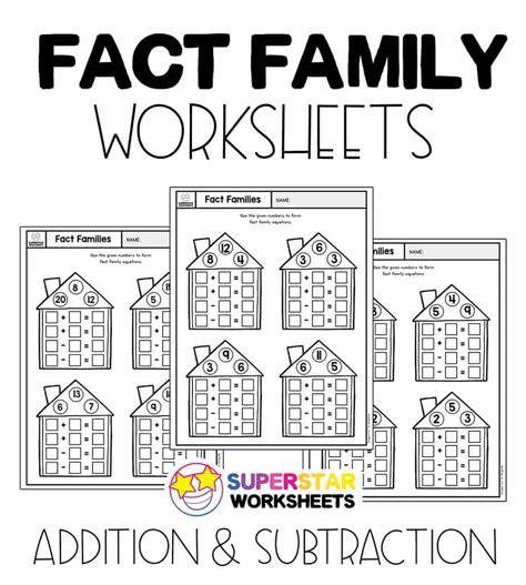 Free Printable Fact Family Chart