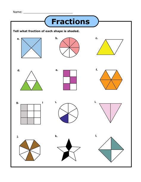 Free Printable Fractions Worksheets Ad Master Fraction With Splashlearn Printable Worksheets