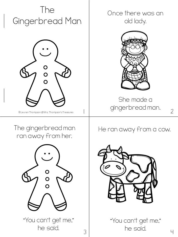 Free Printable Gingerbread Man Worksheets For Kids