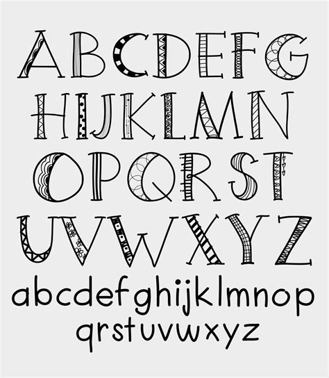 Free Printable Hand Lettering Alphabet