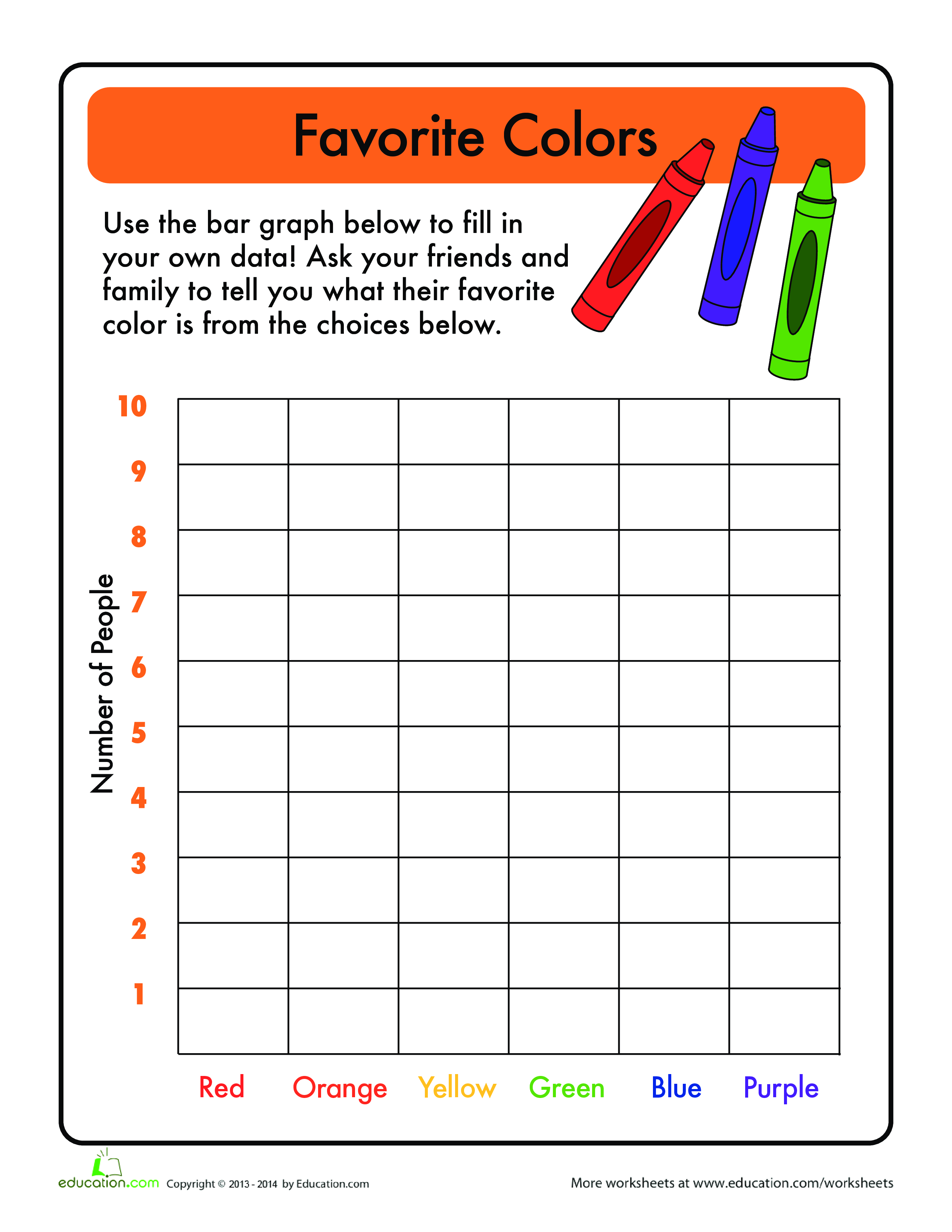 Free Printable Kindergarten Bar Graph Worksheet