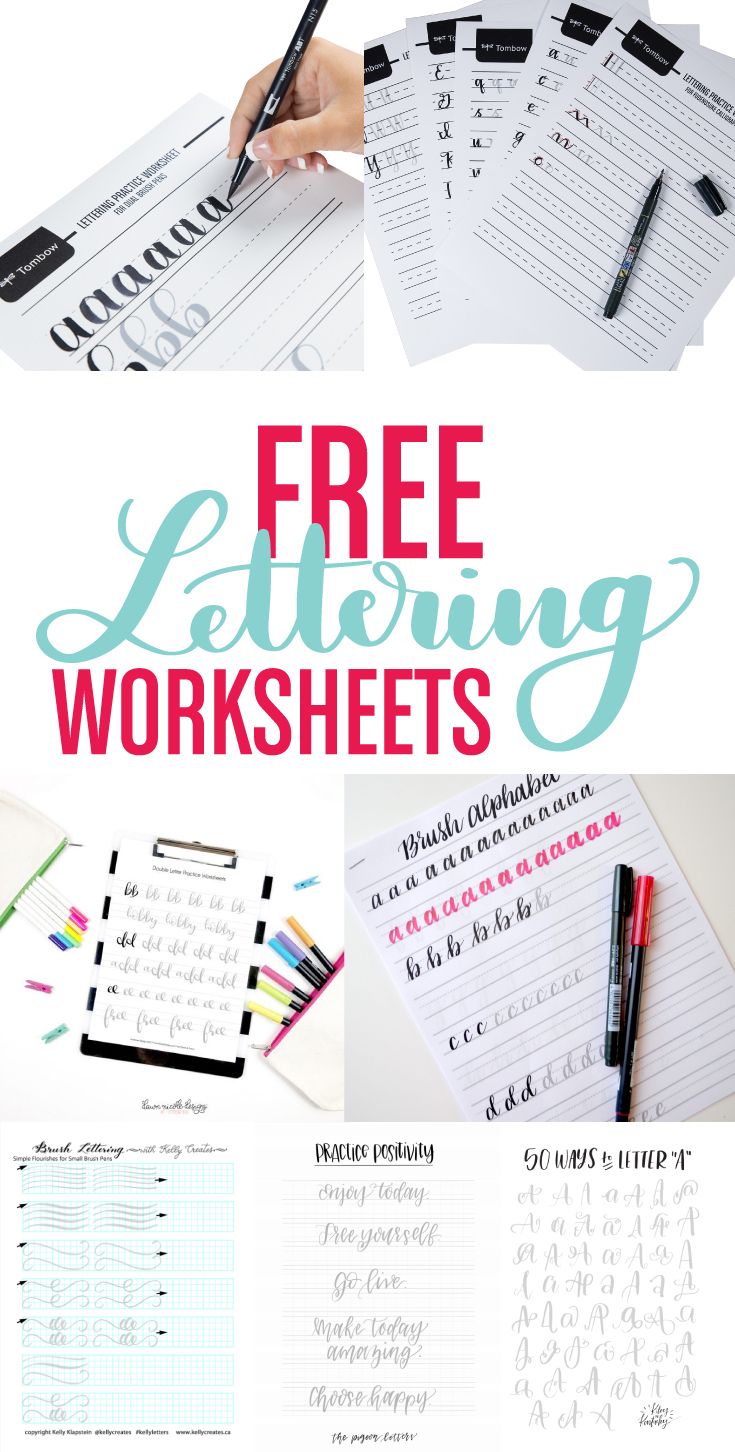 Master Calligraphy: Free Printable Lettering Worksheets for Beginners