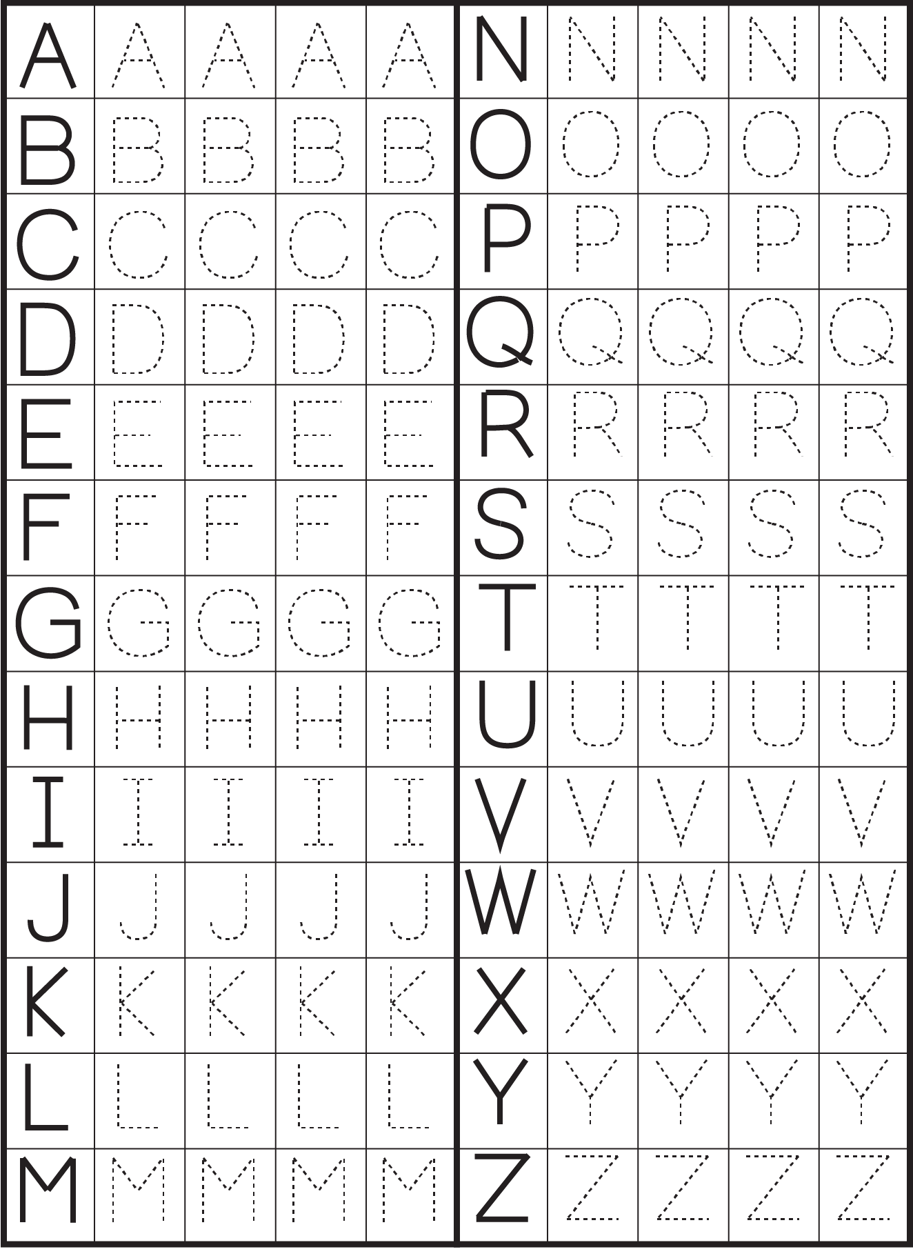 Free Printable Letters To Trace Printable Letter To Trace Activity Shelter Free Collection