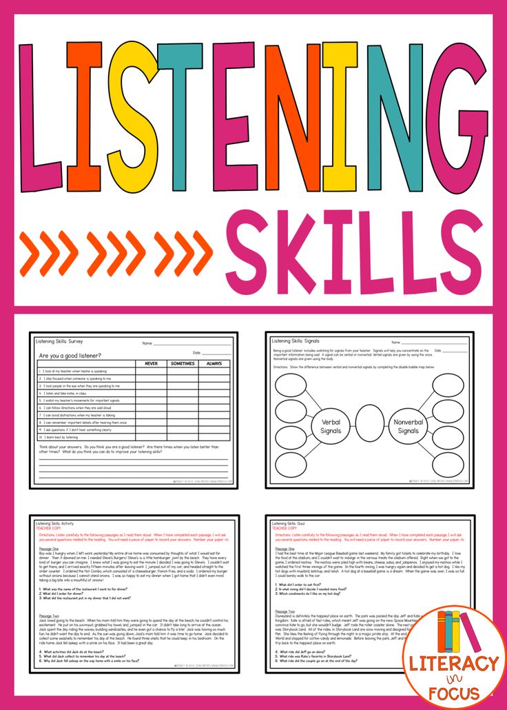 Free Printable Listening Skills Worksheets Printable Word Searches